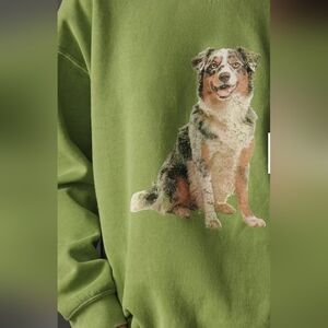 Anthropologie Australian Shepard Sweatshirt